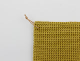 Kettle Holder Mustard Yellow, Hand Crocheted