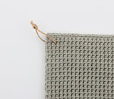 Kettle Holder Light Grey, Hand Crocheted